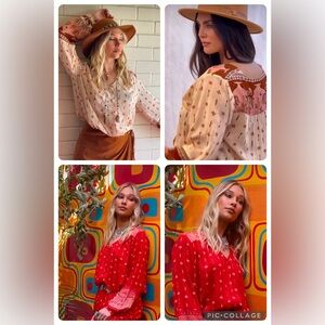 House Of Skye Thunderbird Arrows Cactus Western Button Up Blouse